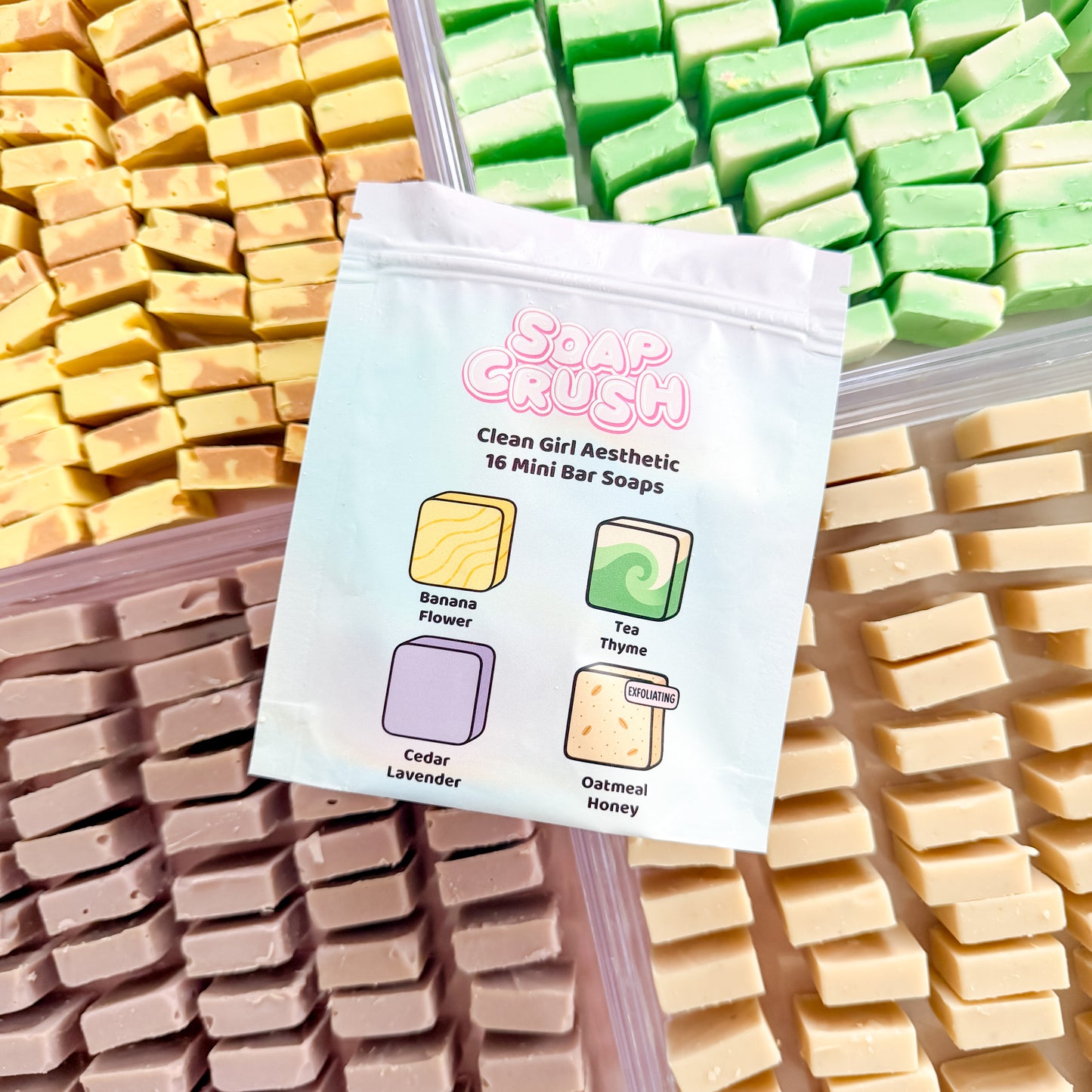 Clean Girl Aesthetic Mini Bar Soaps